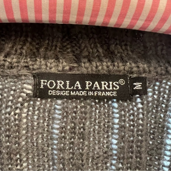 FORLA PARIS  Long Cardigan Embroidered Womens Med Long Sleeves Fairycore… - Picture 3 of 9